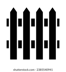 Fence Vector Glyph Icon For Personal And Commercial Use.

