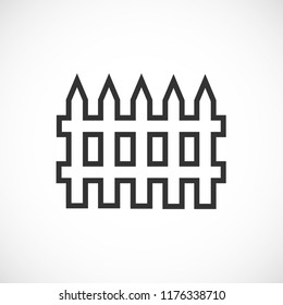 fence vector icon 10 eps