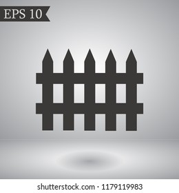 fence vector icon 10 eps