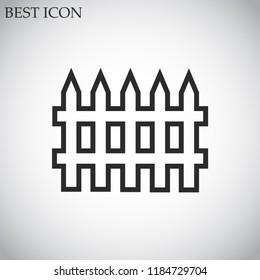 fence vector icon 10 eps