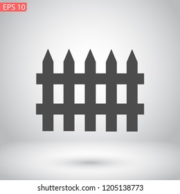 fence vector icon 10 eps