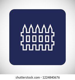fence vector icon 10 eps