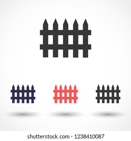 fence vector icon 10 eps