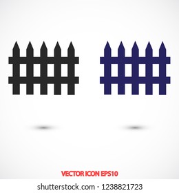 fence vector icon 10 eps