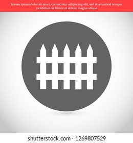 fence vector icon 10 eps