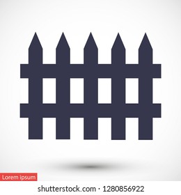 fence vector icon 10 eps