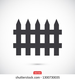 fence vector icon 10 eps