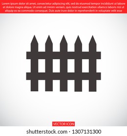fence vector icon 10 eps