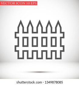fence vector icon 10 eps