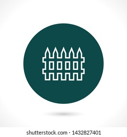 fence vector icon 10 eps , Lorem ipsum Flat design