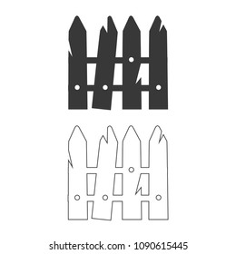 Fence vector  icon.