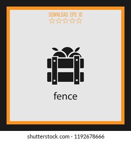 fence vector icon