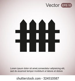 Fence vector icon