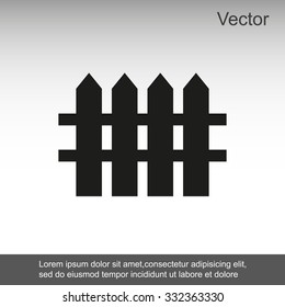 Fence vector icon