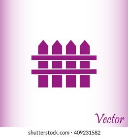 Fence vector icon
