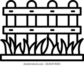 Fence vector icon. Can be used for printing, mobile and web applications.