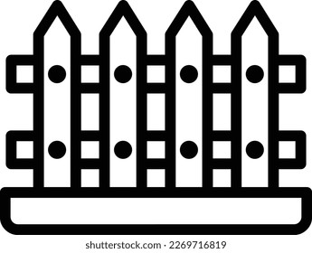 Fence Vector Icon Design Illustration