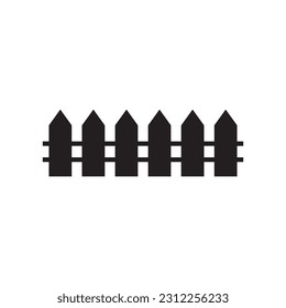 Icono vectorial de la cerca. Diseño de señas planas de cerco. Pictograma del símbolo de la cerca. icono de interfaz de usuario de UX