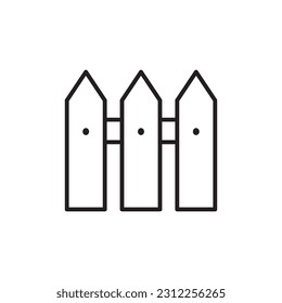 Fence vector icon. Fence flat sign design. Fence symbol pictogram. UX UI icon