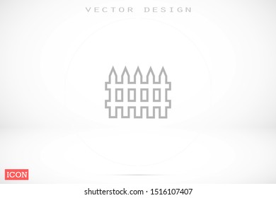 Fence vector icon. the Fence for the home. fence for Fencing icon. fence to separate icon.