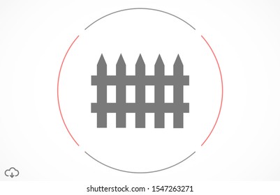 Fence vector icon. the Fence for the home. fence for Fencing icon. fence to separate icon.