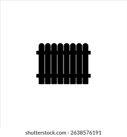 Fence vector icon. the Fence for the home. fence for Fencing icon on white background. color editable