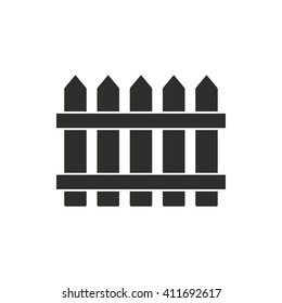 Fence   vector icon. Illustration isolated on white  background for graphic and web design.