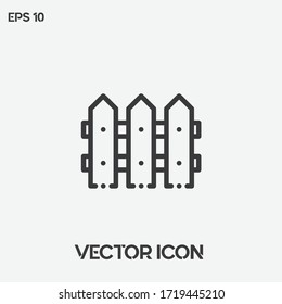 Icono vectorial de la cerca. Ui/Ux. Calidad superior.