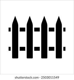 fence vector icon line template