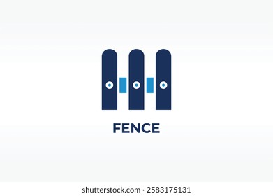 FENCE vector, icon or logo sign isolated symbol illustration