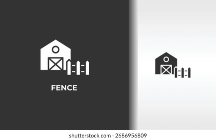Ilustración De Símbolo Aislado De Vector, Icono O Logotipo De Valla