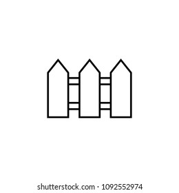 fence vector icon on white background. vector illustration
