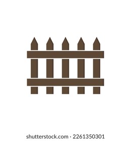 Fence vector icon on white background
