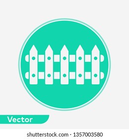 Fence vector icon sign symbol