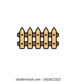 Fence vector icon sign symbol