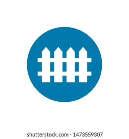 Fence vector icon in trendy glyph style design. Vector graphic illustration. Fence icon for website design, logo, and user interface. EPS 10