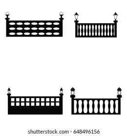 Fence vector icons set