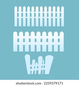 fence vector illustration. cartoon house fence. vector cartoon house gate for kids illustration