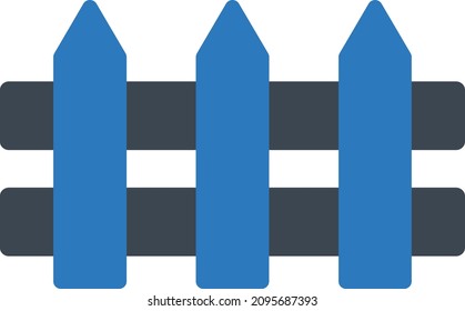 fence vector illustration isolated on a transparent background. glyph vector icons for concept or web graphics.