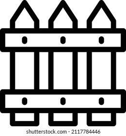 Zaun Vektorgrafik auf transparentem Hintergrund. Symbole in Premium-Qualität. Schlagt das Vektorsymbol für Konzept und Grafikdesign.