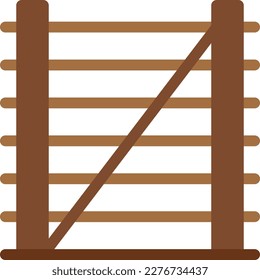 Zaun Vektorgrafik auf transparentem Hintergrund. Hochwertige Symbole. Zeilenfarbige Vektorsymbole für Konzept und Grafikdesign.