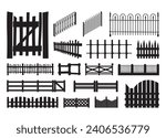 Fence Vector For Print, Fence Clipart, Fence vector Illustration