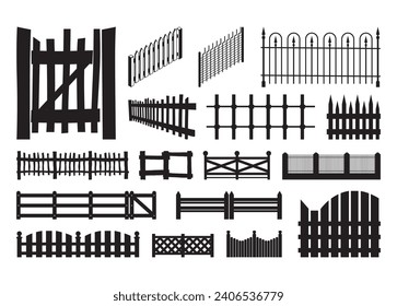 Fence Vector For Print, Fence Clipart, Fence vector Illustration