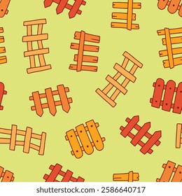 Fence Vector Seamless Pattern Background for Surface Print Fabric Fashion Wrapping