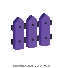 Fence Vector style icon. Eps 10 file