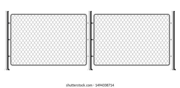 Fence wire metal chain link. Mesh steel net texture fence cage grid wall.