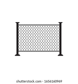 Enlace de cadena metálica de alambre. ilustración vectorial