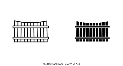 Fenceicons for ui. vector illustration