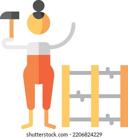 fencer isolated design element stock illustration. Vector on a white background
