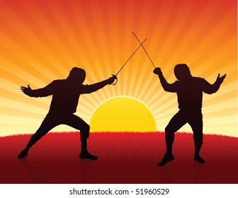 Fondo de anclaje al atardecer Ilustración original